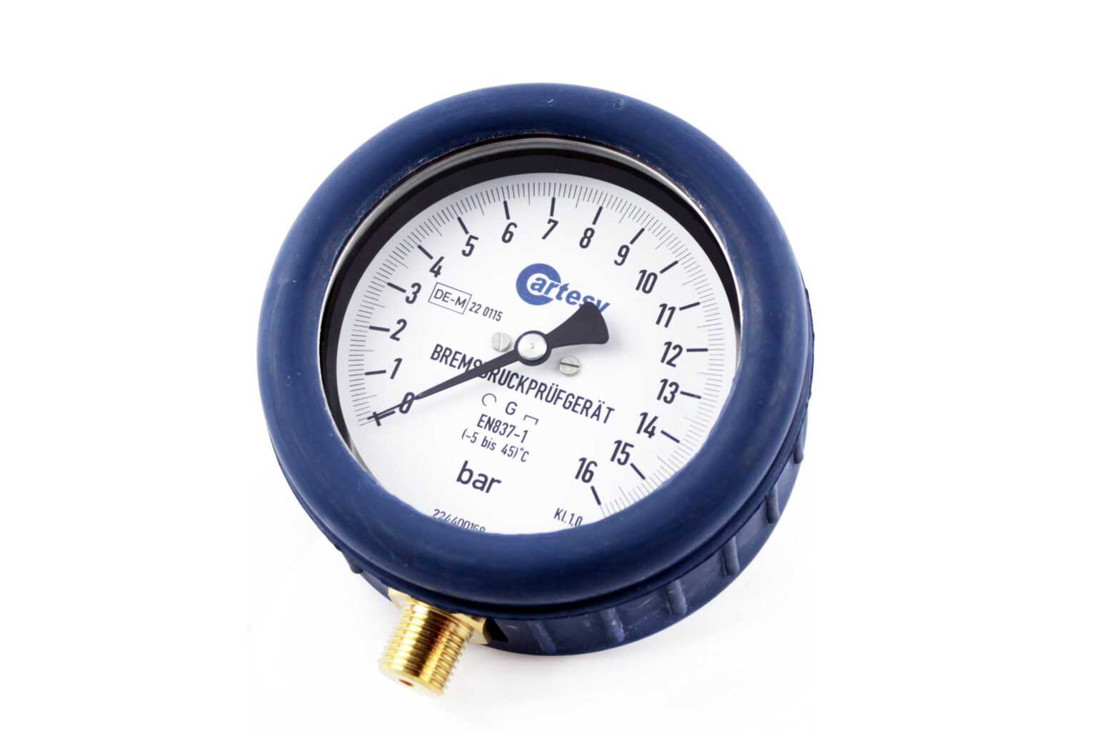 Manometer 16 bar, einfach, inkl. Ersteichung, DAkkSKalibrierung und